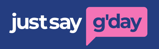 Just say g'day dating Logo
